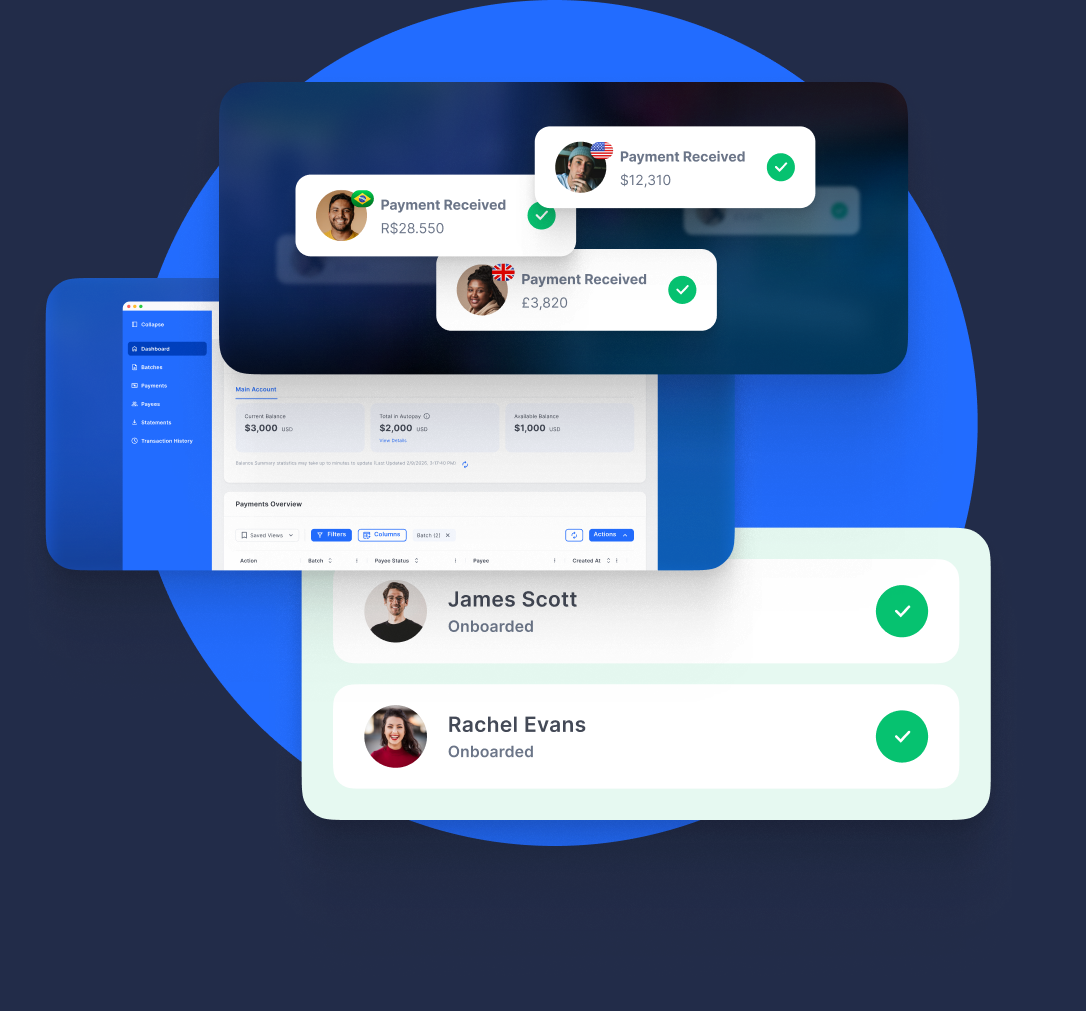 Prize winners onboarded and paid on the Payment Labs platform